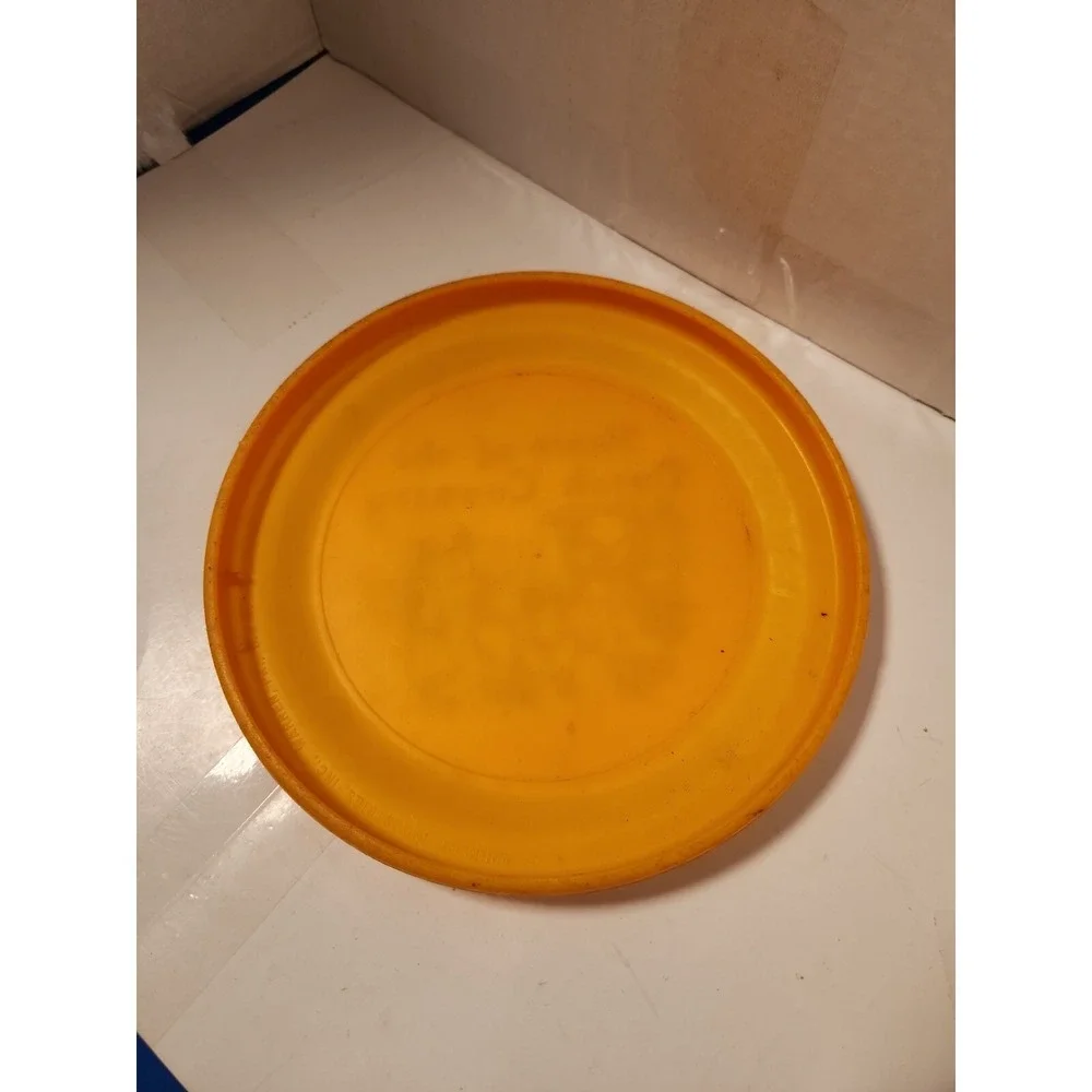 Vintage frisbee heart of the‎ Dutch Country yellow EUC